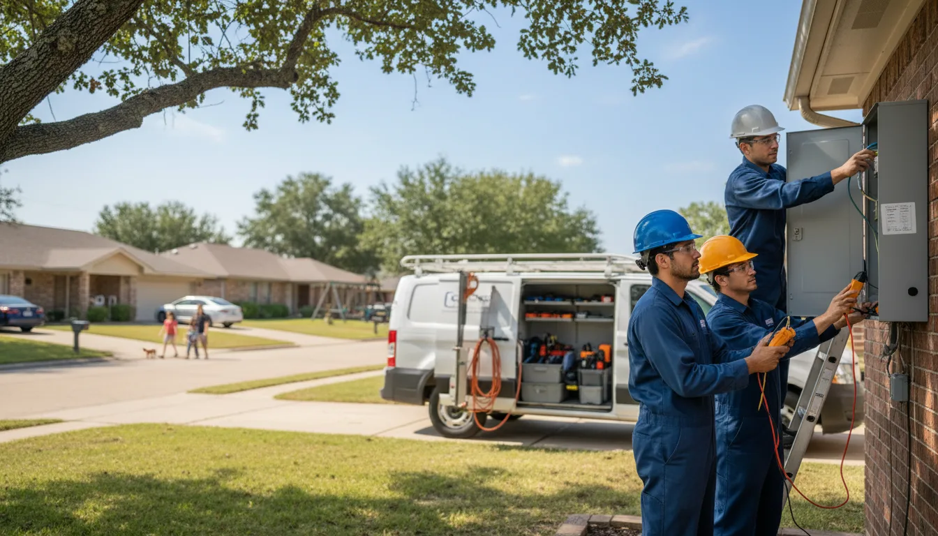 Certified electrician providing emergency electrical services in Moville, IA